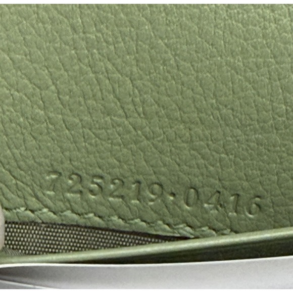 Gucci Leather Medium Blondie Wallet Crossbody Bag Purse Salamander Green NWOT - Picture 15 of 16